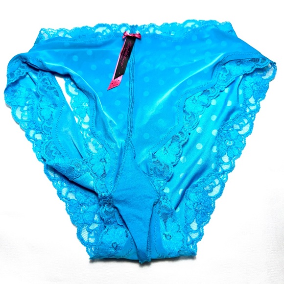 Blue Lace Polka Dot Women's Intimate - Picture 4 of 4
